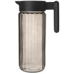 Pichet en verre pour boissons, eau, jus, limonade, avec couvercle, 1, 5 l