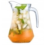 Pichet en verre classique pour limonade, eau et boissons froides 1, 3 l chomik