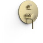 Pi�ce apparente pour bo�tier encastr� rapid?box 2 voies study cava dor� - tres 26228110ca