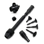 Sunsun kit de fixation 1 avec 4 buses de fontaine et accessoires - pour pompes de bassin fontaine jet ...