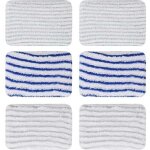 Pi�ces lingettes zr850002 pour rowenta clean & steam zr850002 zr005801 zr005804 tampons lavable en microfibre ...