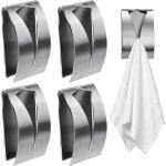 Pi�ces pat�re autocollant salle de bain, attache torchon mural salle de bain en acier inoxydable, accroche ...