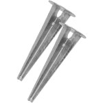 Pied de lampe de jardin perfor� kotarbau�, support d'ancrage rond, 115 mm, lot de 2