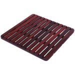 Lineabeta - pied de lit de douche en bois de rose 60x60 cm