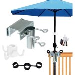 Pied de parasol balcon, support parasol balcon, porte parasol balcon, support parasol balustrade, support ...