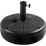 Pied de parasol pour m�t de 40 mm, remplissable avec 22 l d'eau ou 36 kg de sable, id�al pour l'ext�rieur, ...