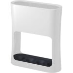 Pied de parasol ovale blanc, support robuste pour vos parasols