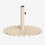 Pied de parasol rond 60�cm en acier carolys sklum tapioca beige