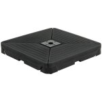 Pied de parasol solivio � remplir � roulettes gris graphite - hesp�ride