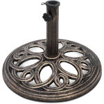 Pied de parasol, pied de parasol stable en fonte robuste pour m�ts de 38 mm � 48 mm