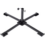 Pied pliable pour parasol de terrasse ext�rieur �86x34 cm, acier pour m�t de 38 � 50 mm, support parasol ...