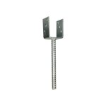 Pieds de poteau 9 x 9 cm ancrage en u - par pièce Pieds de poteau 9 x 9 cm ancrage en u - par pièce