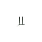 Pied de poteau forme u 81x50x200 forte tenue  la corrosion acier galvanis  chaud - 1 piece