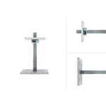 Wovar - pied de poteau r�glable pour poteaux 7 x 7 cm en 9 x 9 cm - acier