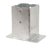 Simpson strong tie - pied de poteau simpson pour muret et bord de dalle - 70 x 70 galva - ppjbm70