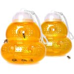 Gistuch - pi�ge � abeilles suspendu en forme de gourde, 2 pi�ces, attrape - abeilles en plein air, dissuasif, ...