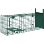 Outsunny - pige de capture pour petits animaux type lapin rat - entre, poigne - dim. 80l x 25l x 30h ...