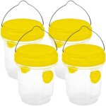 Piege frelon asiatique, piege a guepes et frelons exterieur � suspendre, kit piege a frelon pour bouteille ...