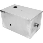 Pi�ge de graisse de filtration � 3 niveaux, s�parateur d'eau d'huile en acier inoxydable pour les cuisines ...