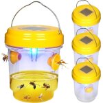 Pi�ge � gu�pes et frelons asiatiques r�utilisable double canal pour jardin balcon ext�rieur 4 pi�ces ...