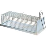Pige pour rats, cage de pige  rats en zinc coloris gris - 29 x 12 x 9 cm