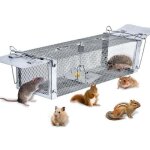 Pi�ge � rongeurs 41x14x11cm - cage capture professionnelle � 2 entr�es - r�utilisable - pour souris / ...