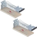 Relaxdays - pige  souris, lot de 2, sans tuer, attrape - souris, cage rats, hlp : 7x16x6, 5 cm, souricire, ...