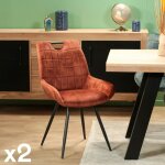 Pier import - chaise rouille avec poignée (lot de 2) malmoe Pier import - chaise rouille avec poignée (lot de 2) malmoe