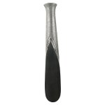 Pier import - grand vase dcoratif noir et argent