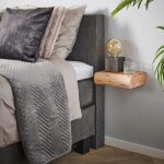 Pier import - petite table de chevet murale en bois clair 1 tiroir (lot de 2) melbourne