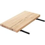 Pier import - rallonge pour table extensible en ch�ne blanc bords droits 200 et 240 cm palerme