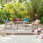 Pier import - salon de jardin en r�sine tress�e fa�on rotin ibiza