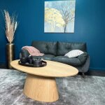 Pier import - table basse ovale en bois clair 120 cm venetie Pier import - table basse ovale en bois clair 120 cm venetie