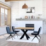 Pier import - table carrée extensible en chêne blanc 130 cm palerme Pier import - table carrée extensible en chêne blanc 130 cm palerme