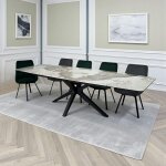 Pier import - table céramique extensible effet marbré 180 - 280 cm lombardie Pier import - table céramique extensible effet marbré 180 - 280 cm lombardie