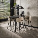 Pier import - table haute de cuisine forme organique avec effet marbre 140 cm ralf Pier import - table haute de cuisine forme organique avec effet marbre 140 cm ralf