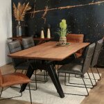 Pier import - table  manger extensible en chne brun 200 cm palerme
