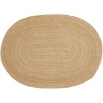 Pier import - tapis boh�me en jute tress�e - forme ovale, d�co naturelle fez