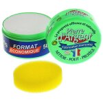Pierre d'argent format 500 g, parfum citron, nettoyant mnager multi - usage, ponge incluse, fabriqu ...