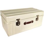 Pierre henry - malle métallique blanc perle avec poignée polyuréthane 160 litres Pierre henry - malle métallique blanc perle avec poignée polyuréthane 160 litres