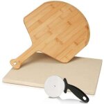 Pierre  pizza pour four et grill en cordirite rsistante  la chaleur, pour la cuisson de pizzas, tartes ...