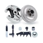 Pignon et embrayage pour husqvarna 345 445 340 450, pignon de chane . 325'' pas 6 dents + tambour d'embrayage ...