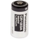 Pile photo au lithium panasonic cr123a, 3 v, 1400 mah