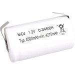 Pile rechargeable sp�ciale lr20 (d) nicd 1. 2 v 4500 mah - mexcel