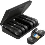 Pillulier 7jours grande capacite plus rangement boite de m�dicaments, 21 compartiments pilulier 7 jours ...