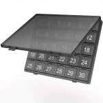 Pilulier mensuel, pilulier � 30 compartiments, pilulier de voyage, bo�te � vitamines et huile de poisson ...