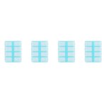 Pilulier rectangulaire en plastique bleu  8 compartiments