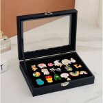 Pin box cabinet broche collection vitrine avec fentre transparente badges display box, hard rock, badges ...