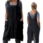 Pinafore tablier pour femme avec poches pour le travail, le jardinage, la cuisine, la peinture, la p�tisserie ...