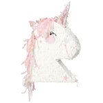 Pi�ata pliable - t�te de licorne, 41x48x10cm